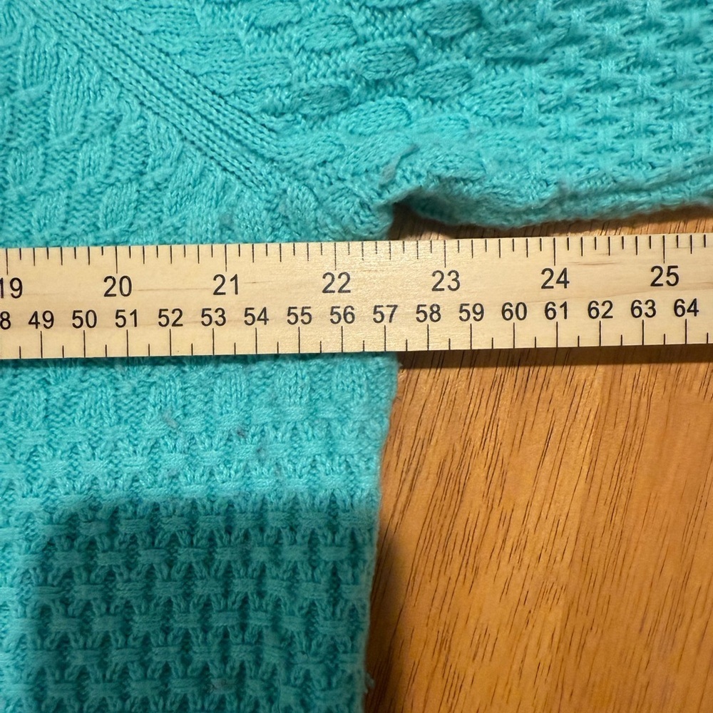 Talbots lambs wool sweater mint green size XL - Picture 8 of 9